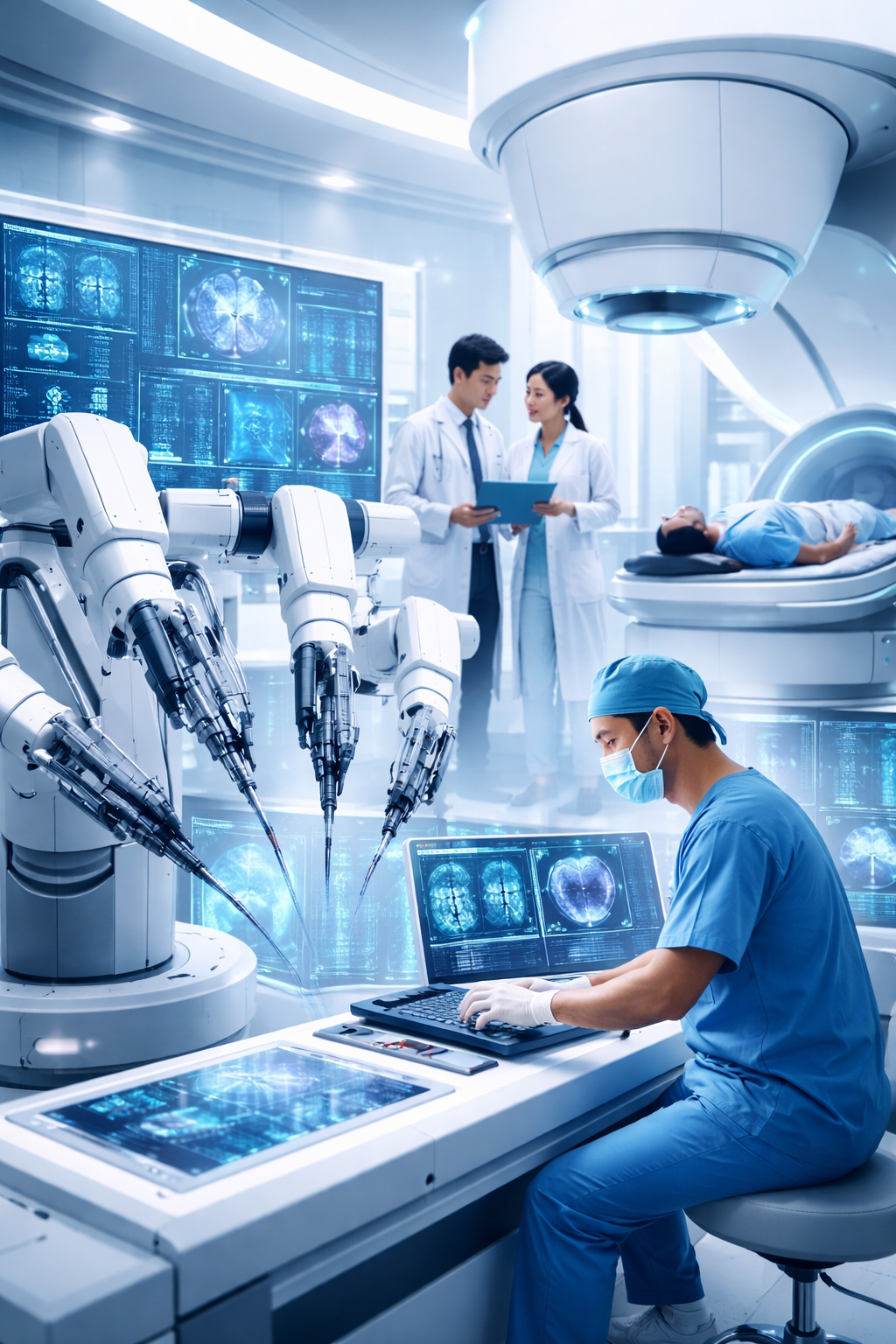 Công nghệ y tế hiện đại tại bệnh viện Singapore với hệ thống robot phẫu thuật và thiết bị xạ trị tiên tiến chuẩn quốc tế