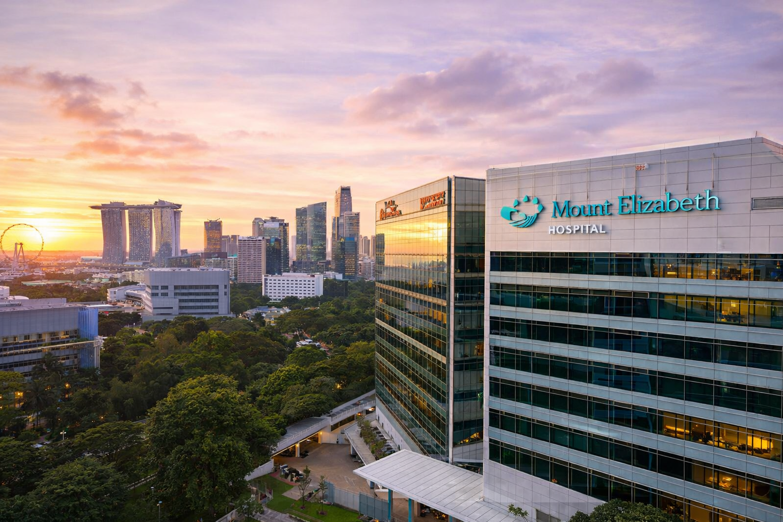 Hình ảnh trung tâm xạ trị Proton hiện đại tại Singapore với hệ thống máy gia tốc proton công nghệ cao, môi trường điều trị đạt chuẩn JCI