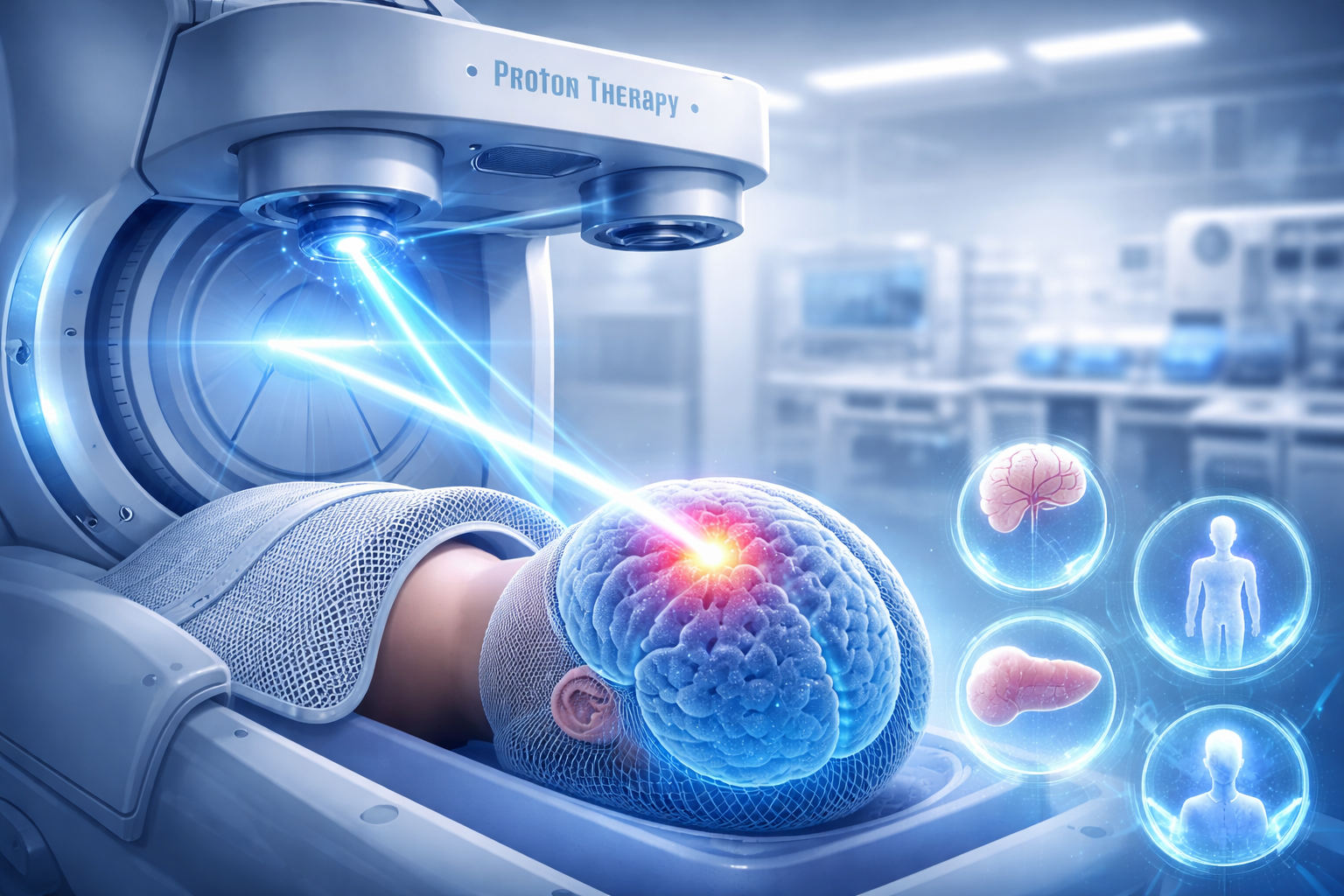 Máy Proton Therapy tại Singapore điều trị ung thư não với tia xạ chính xác cao theo cơ chế Bragg Peak