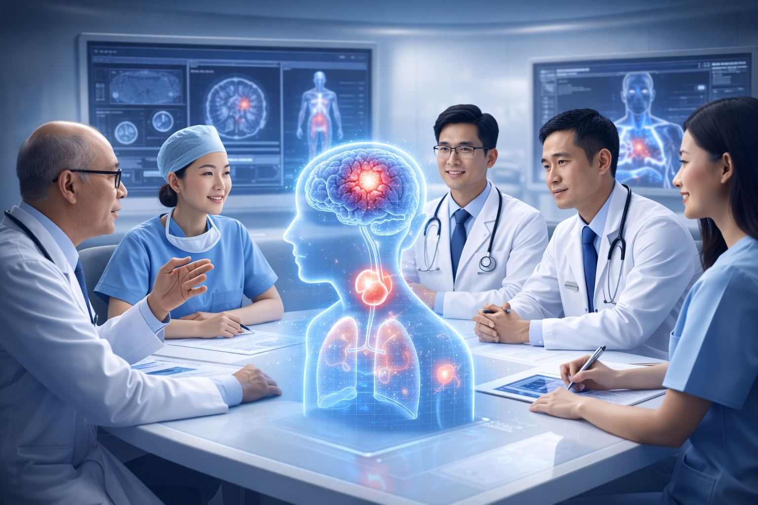 Đội ngũ bác sĩ đa chuyên khoa hội chẩn MDT điều trị ung thư tại Singapore với công nghệ chẩn đoán hiện đại