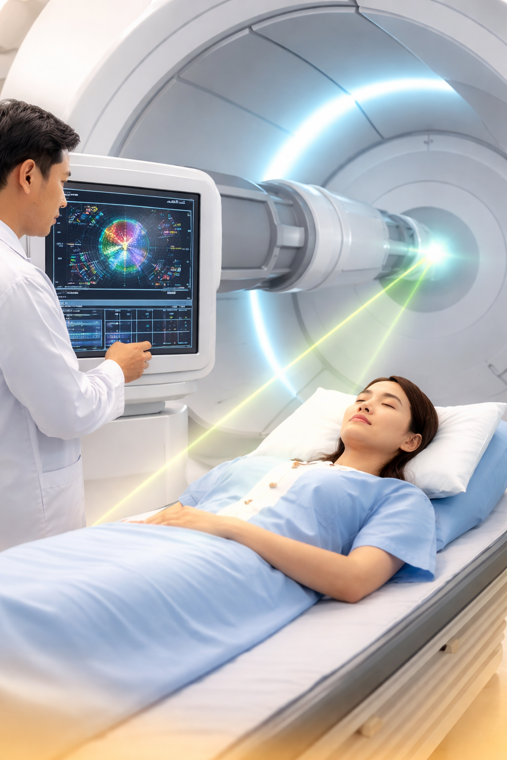 Bệnh nhân điều trị ung thư bằng xạ trị Proton tại Singapore với công nghệ không liều thoát giúp bảo vệ mô lành và giảm tác dụng phụ